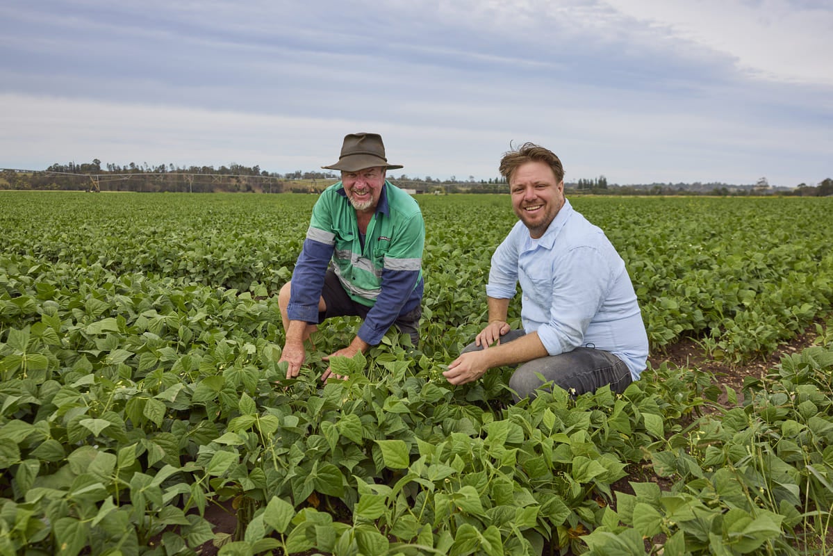 The Bonaccord Group’s Gerald Ingram with Farm to Fork host, Michael Weldon.