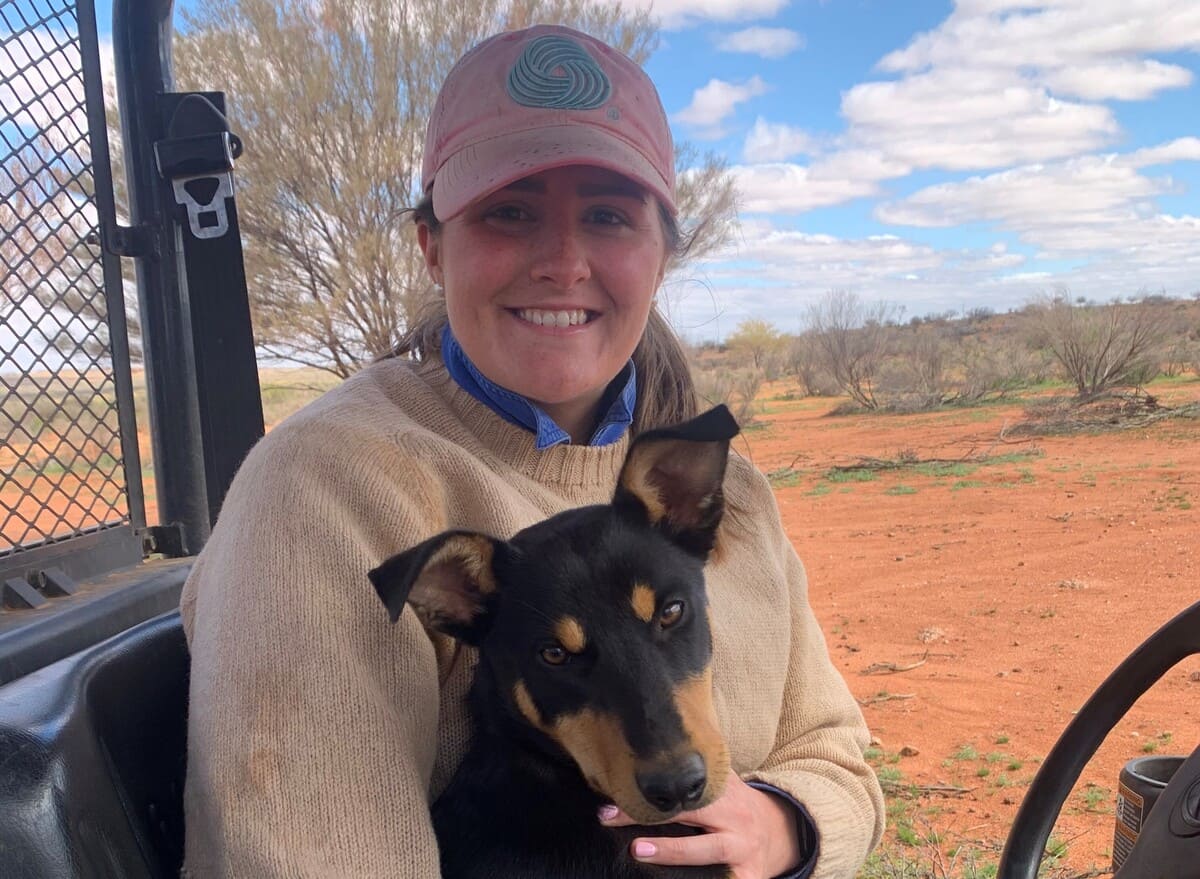 Lily at home on “Outalpa Station”, Broken Hill.