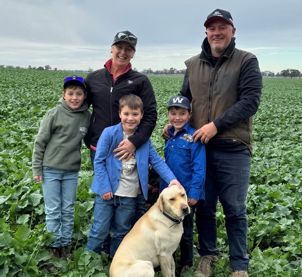 The Blomeley family, Chris and Leanne with children Mitch, Jake and Will