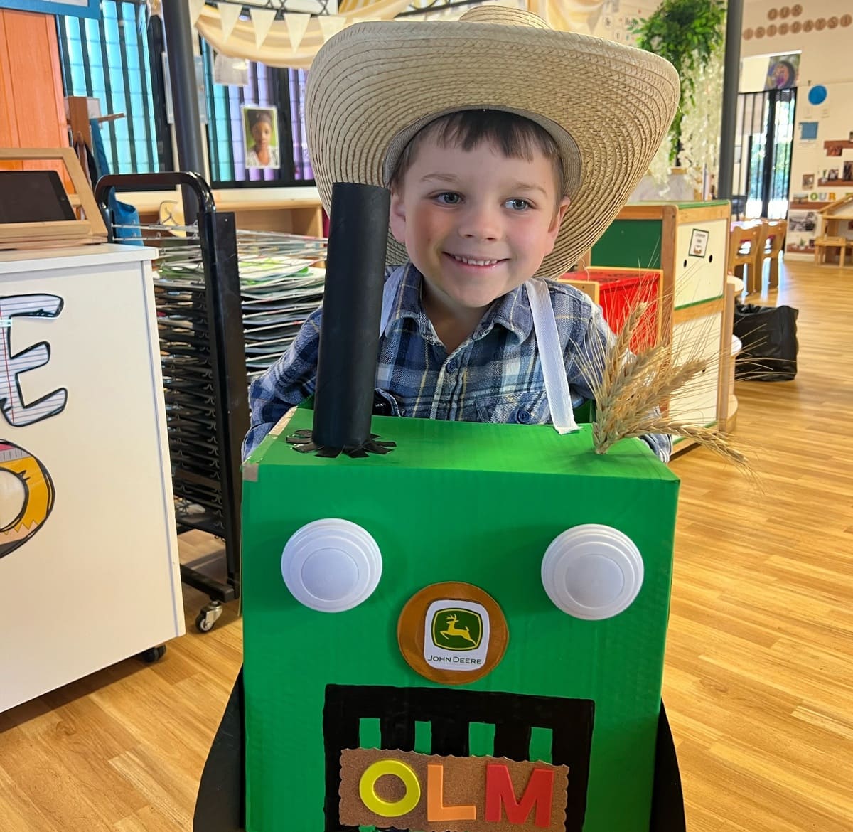 Finn Olm from Brigalow, NSW celebrating Book Week