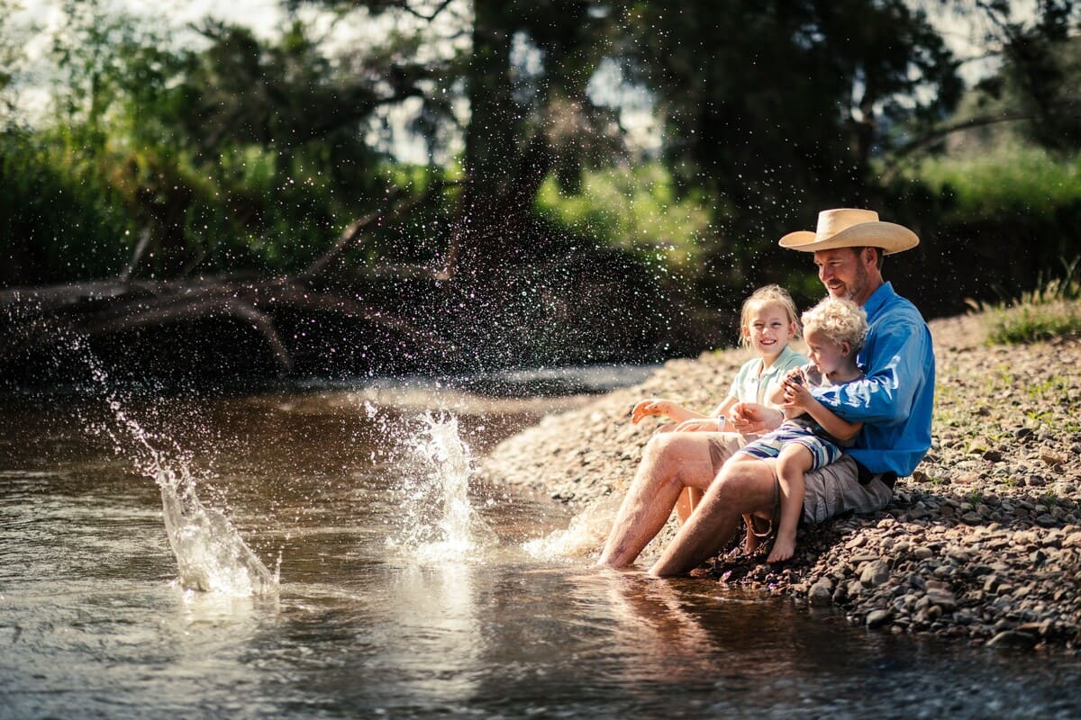 Duncan is proud to be raising his children in the country